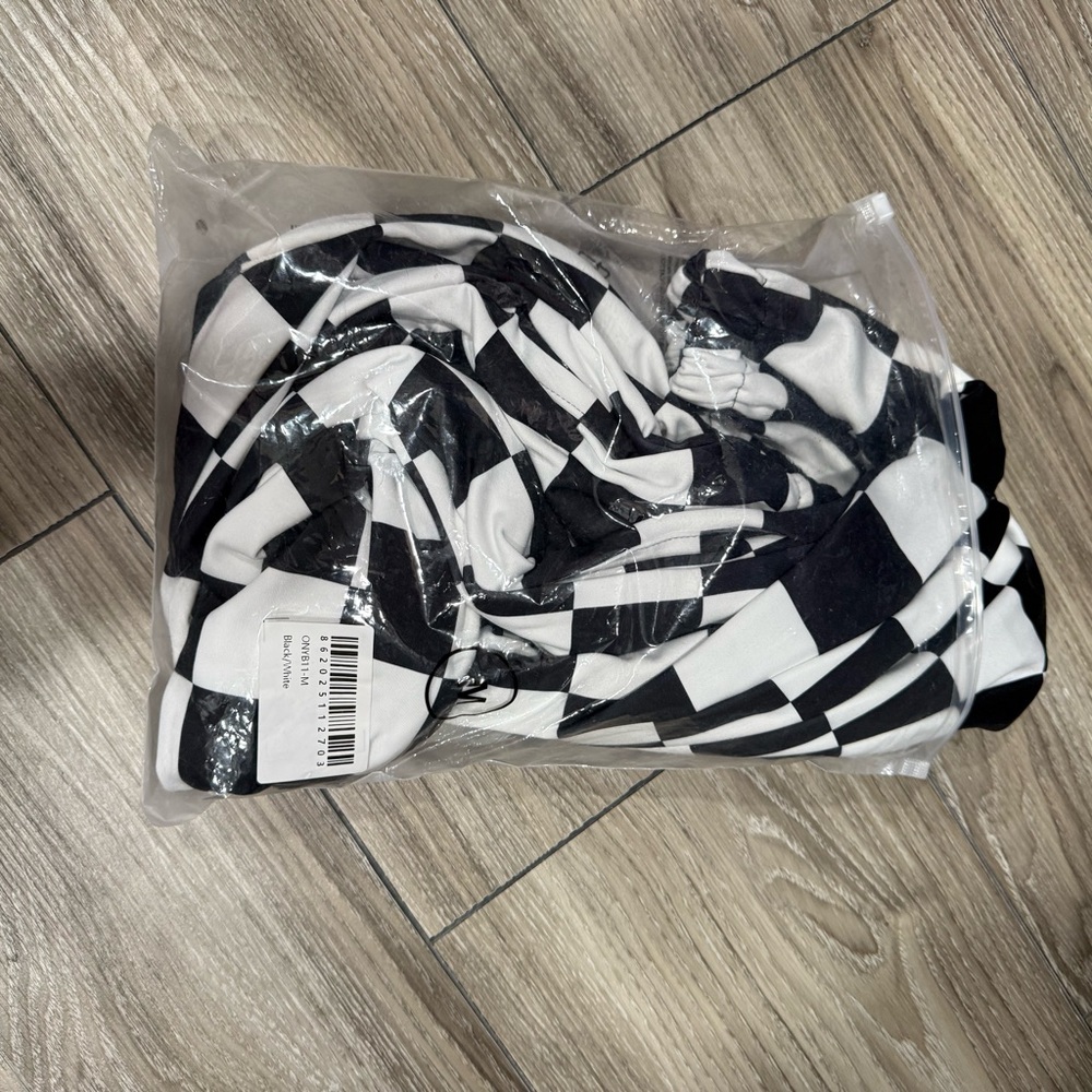 Black and White Checkered Apparel